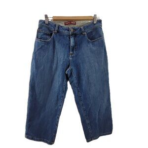 Vintage IZOD Just Right Crop Jeans Women's 10 Blue Denim Capri Skimmer